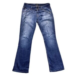 Hudson Signature Midrise Bootcut Jeans Size 28 Blue Denim